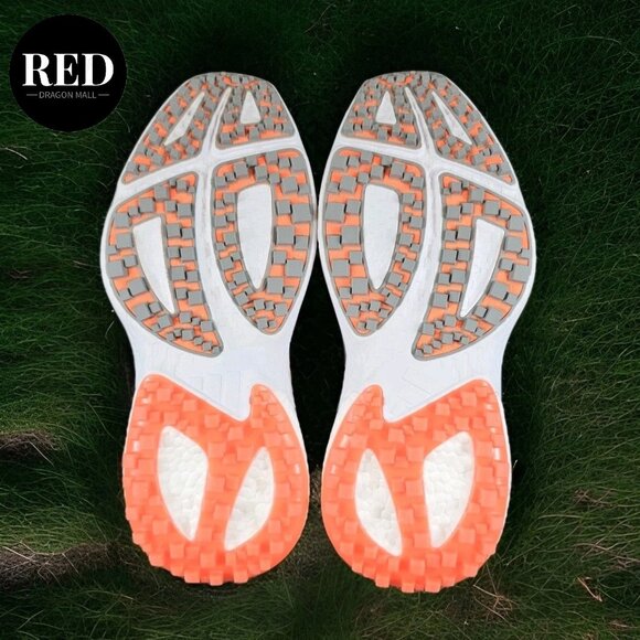 Adidas Solarmotion Spikeless Golf Shoes Gray Impact Orange GX9013 - Men\'s Size 9 main image 3